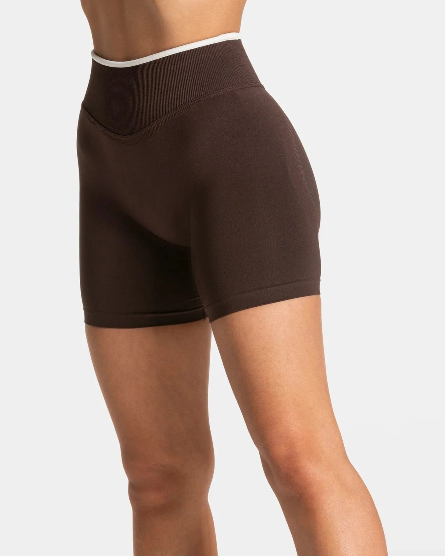 Harmony Seamless High Waist Biker - Coffee