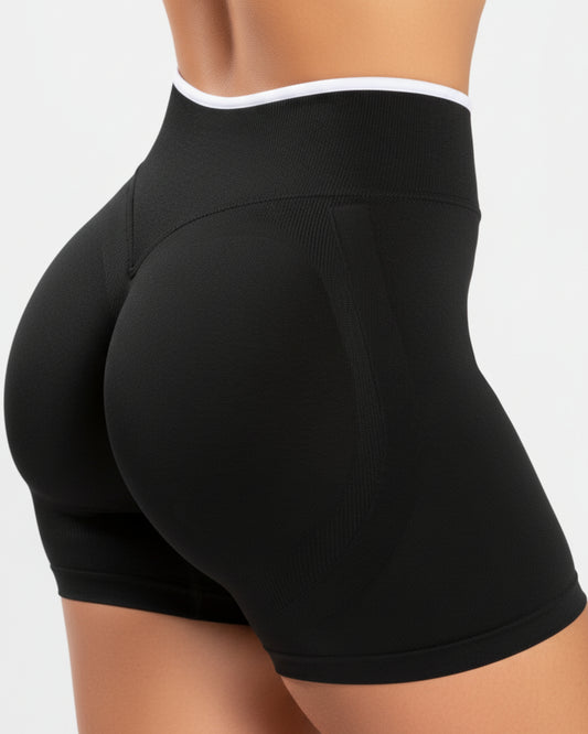 Harmony Seamless High Waist Biker - Black