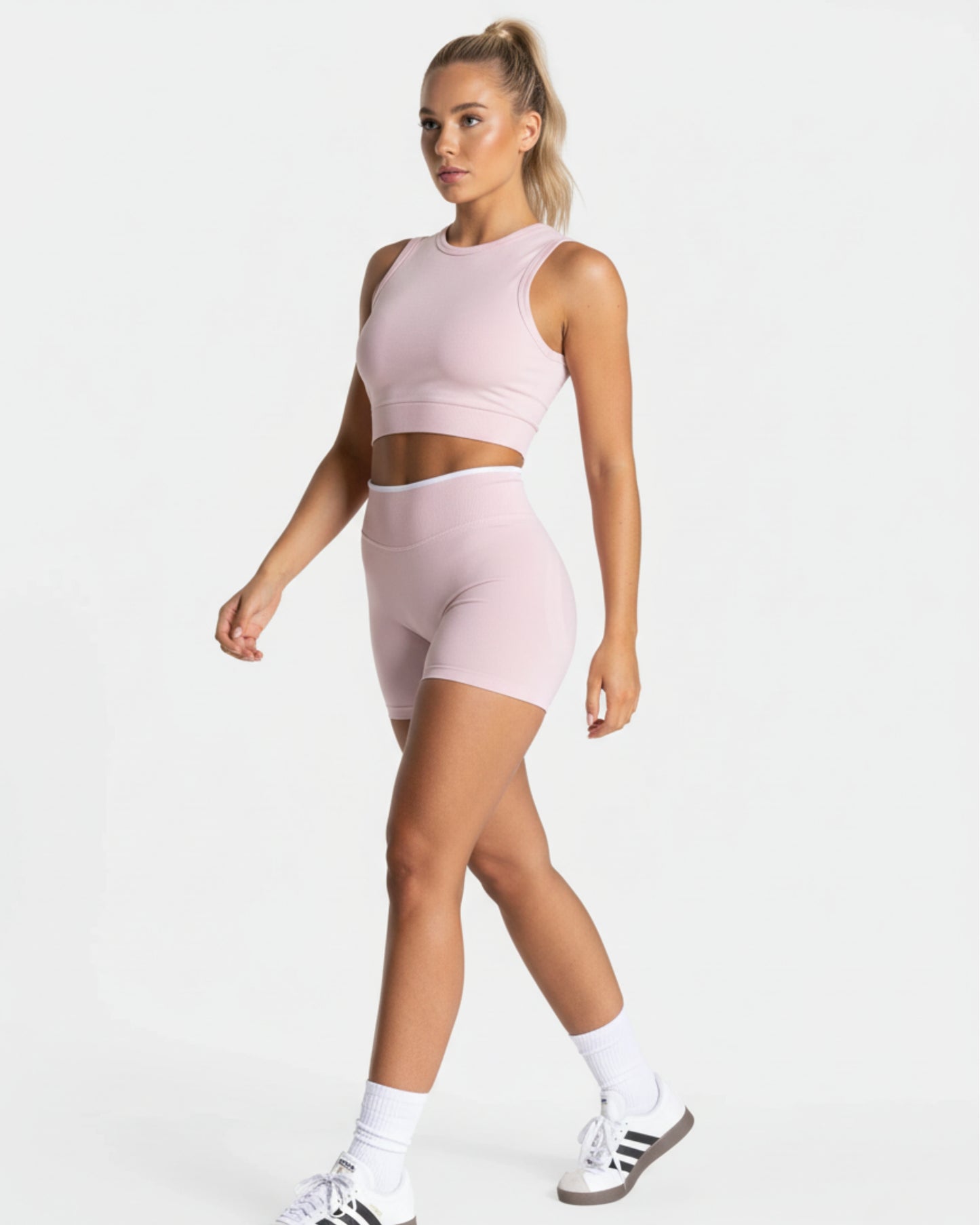 Harmony Seamless High Waist Biker - Pink