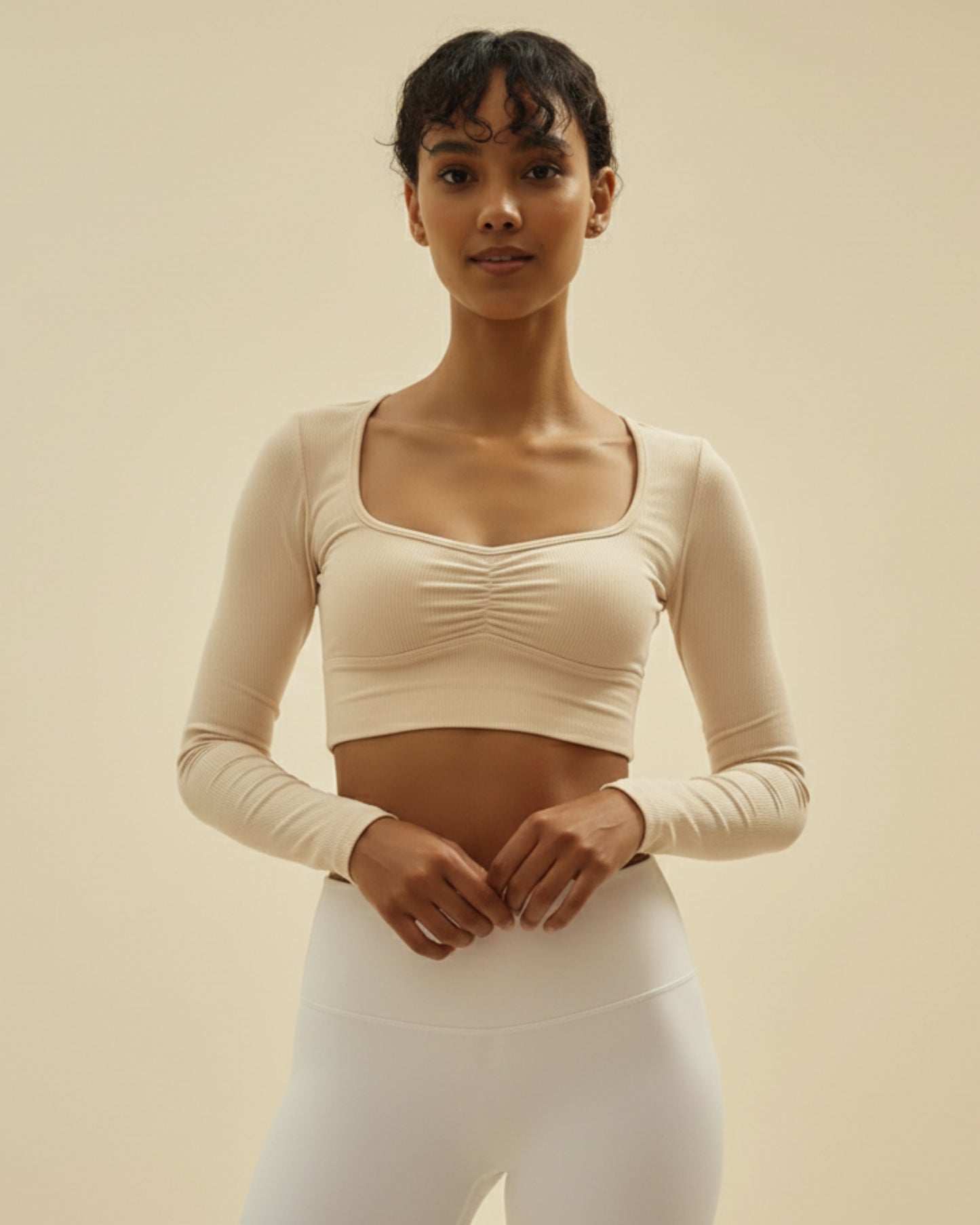 Sculpt Long Sleeve - Beige