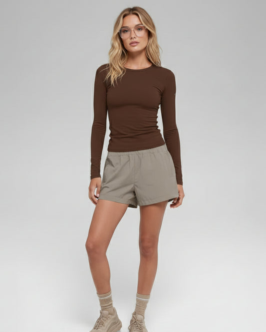 Flow Long Sleeve - Chocolate Brown