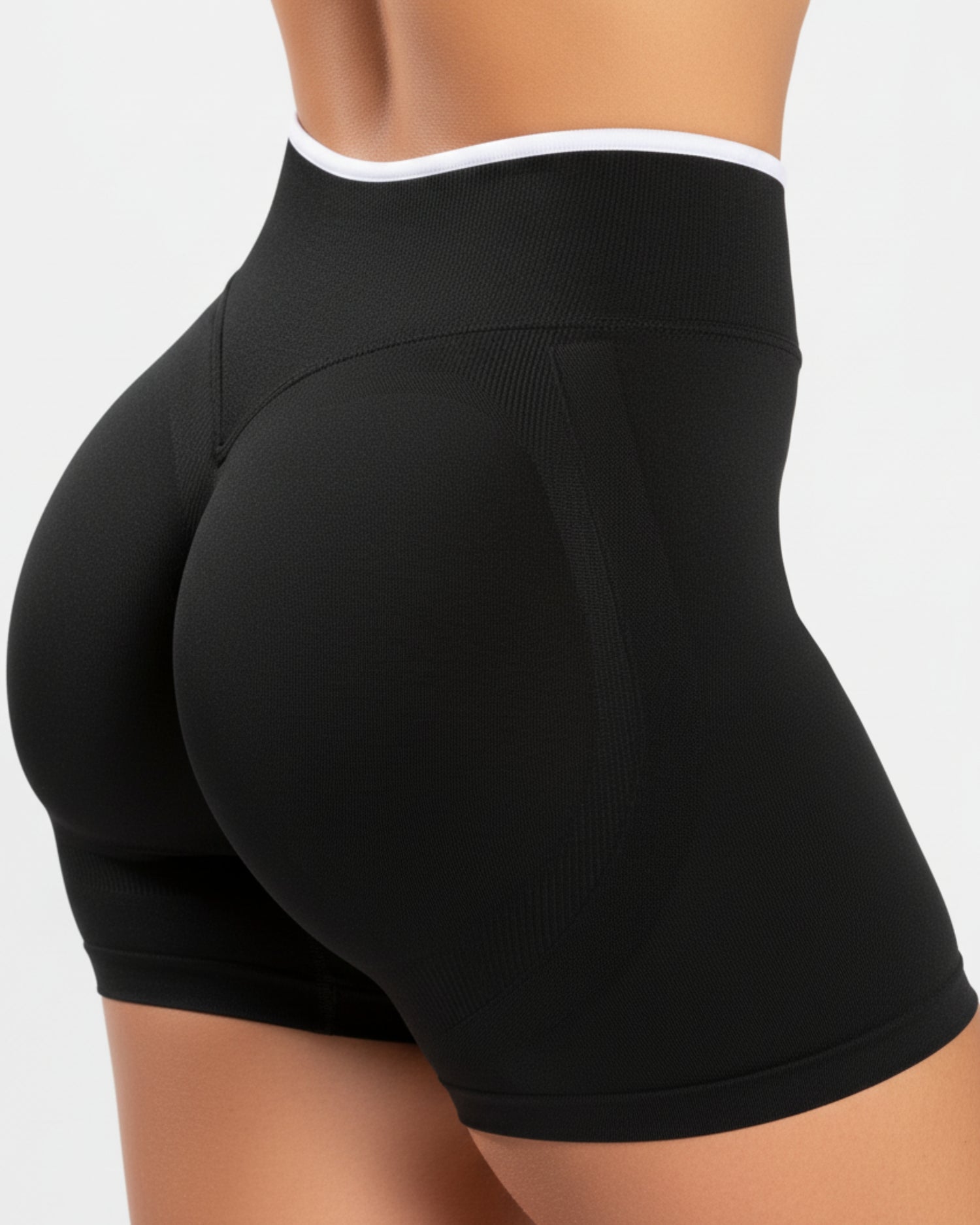 Harmony Seamless High Waist Biker - Black