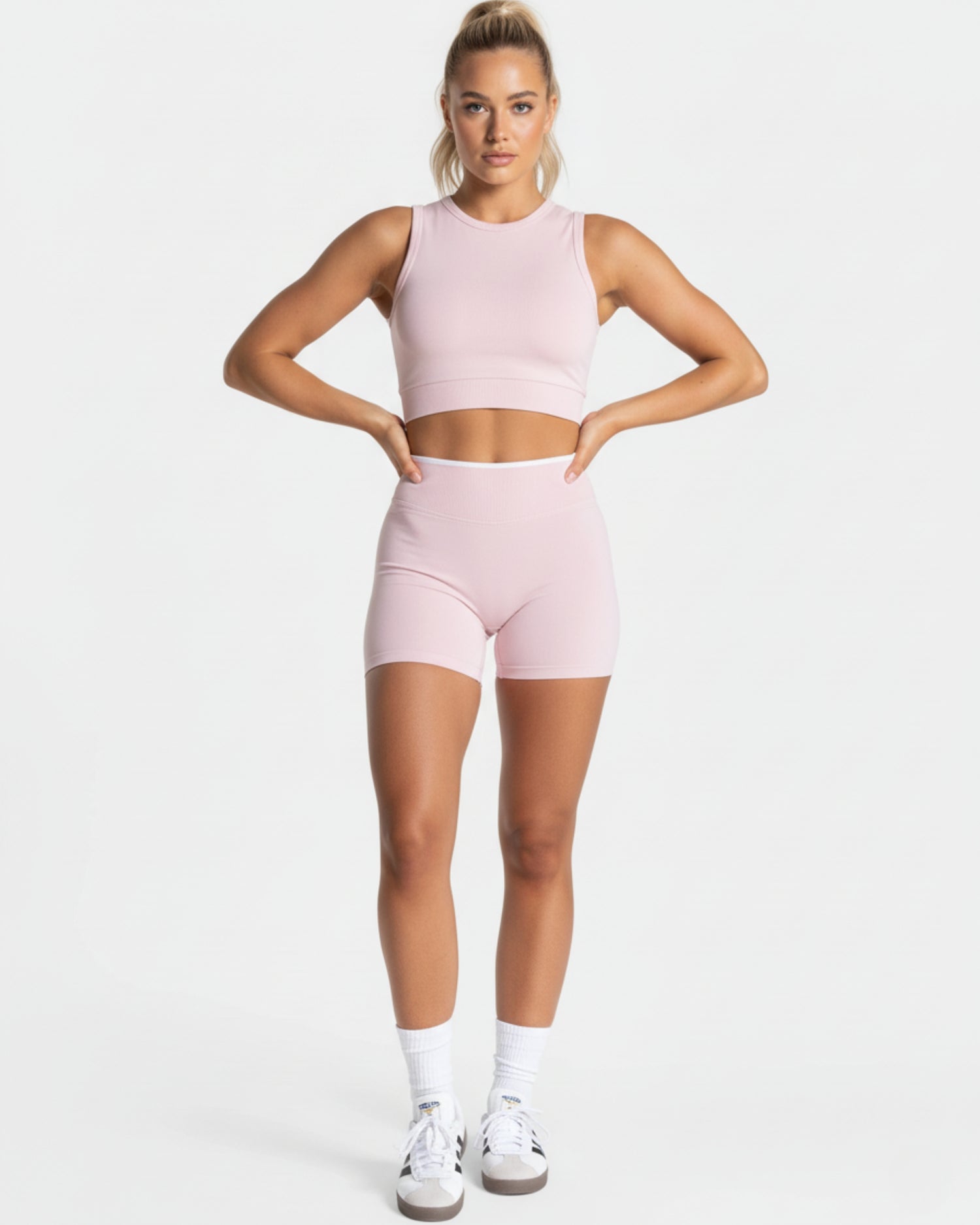 Harmony Seamless High Waist Biker - Pink