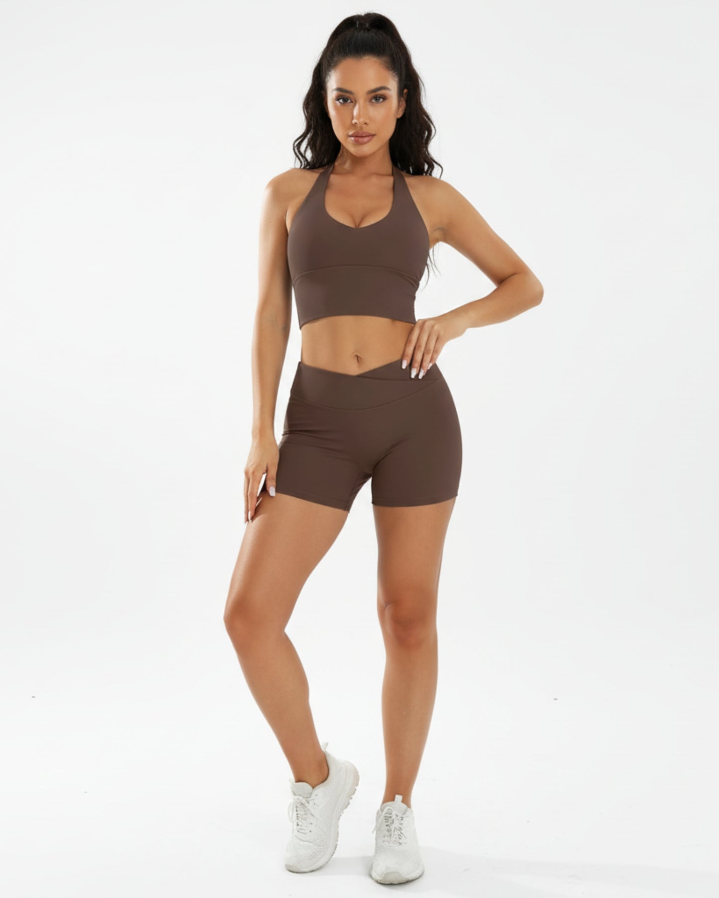 Grace Seamless Biker - Brown