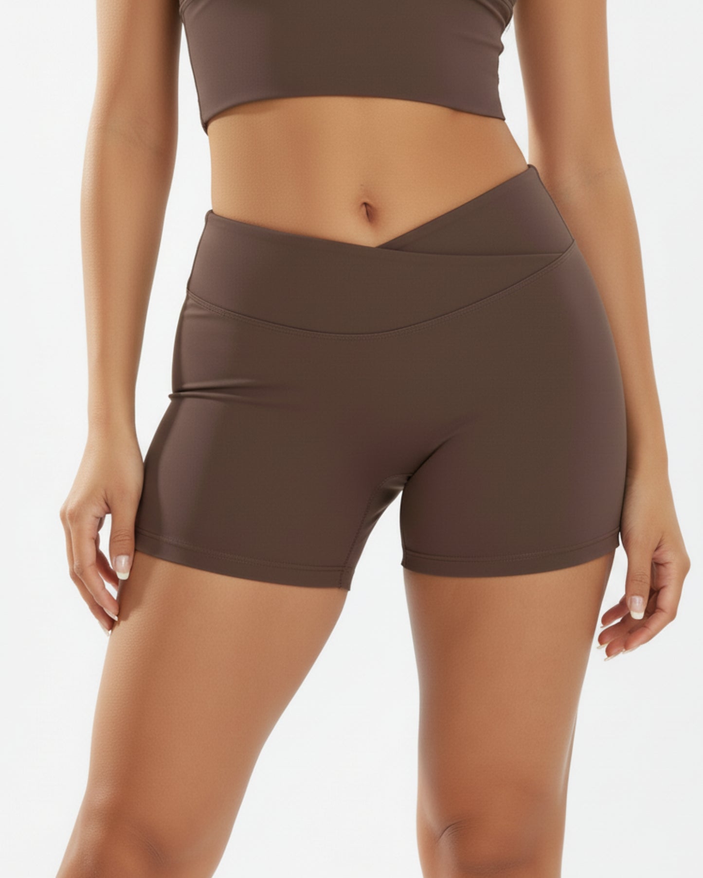 Grace Seamless Biker - Brown