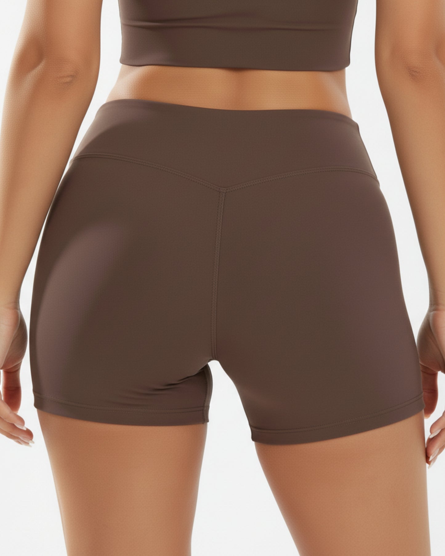Grace Seamless Biker - Brown
