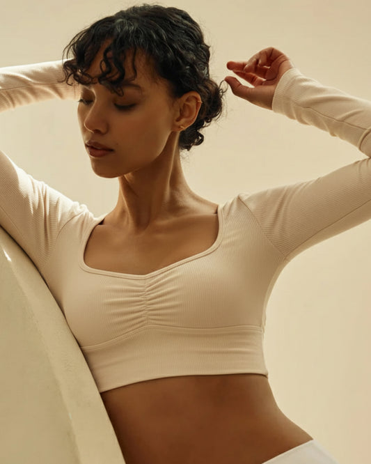 Sculpt Long Sleeve - Beige