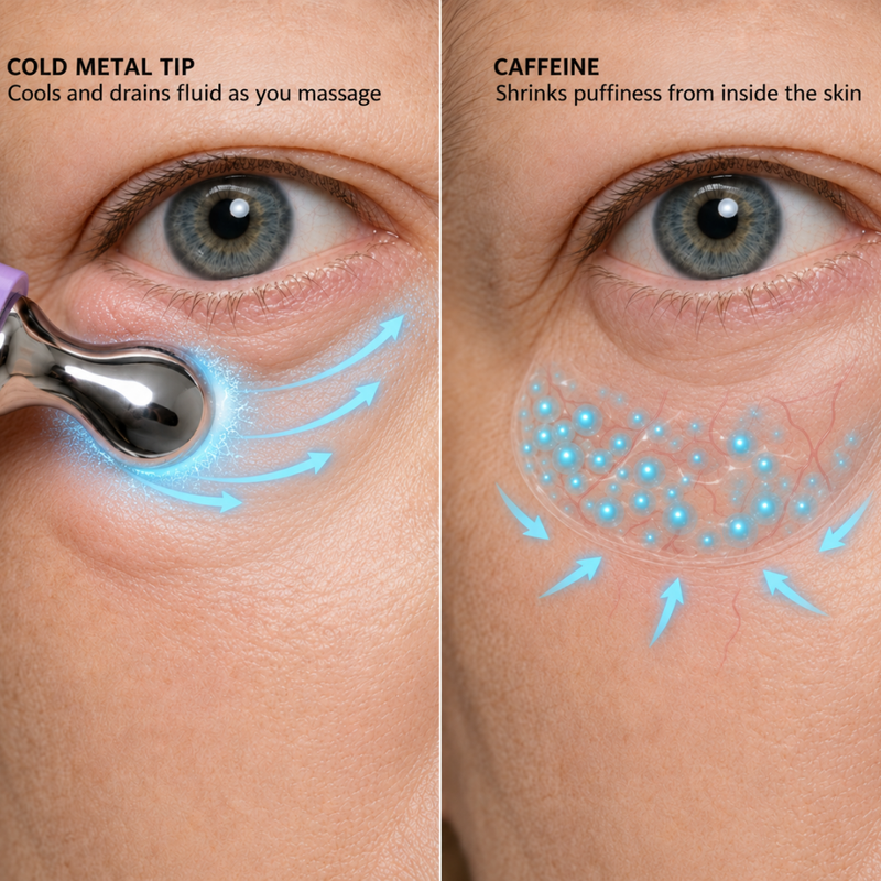 2. De-Puffs And Drains Fluid In Minutes