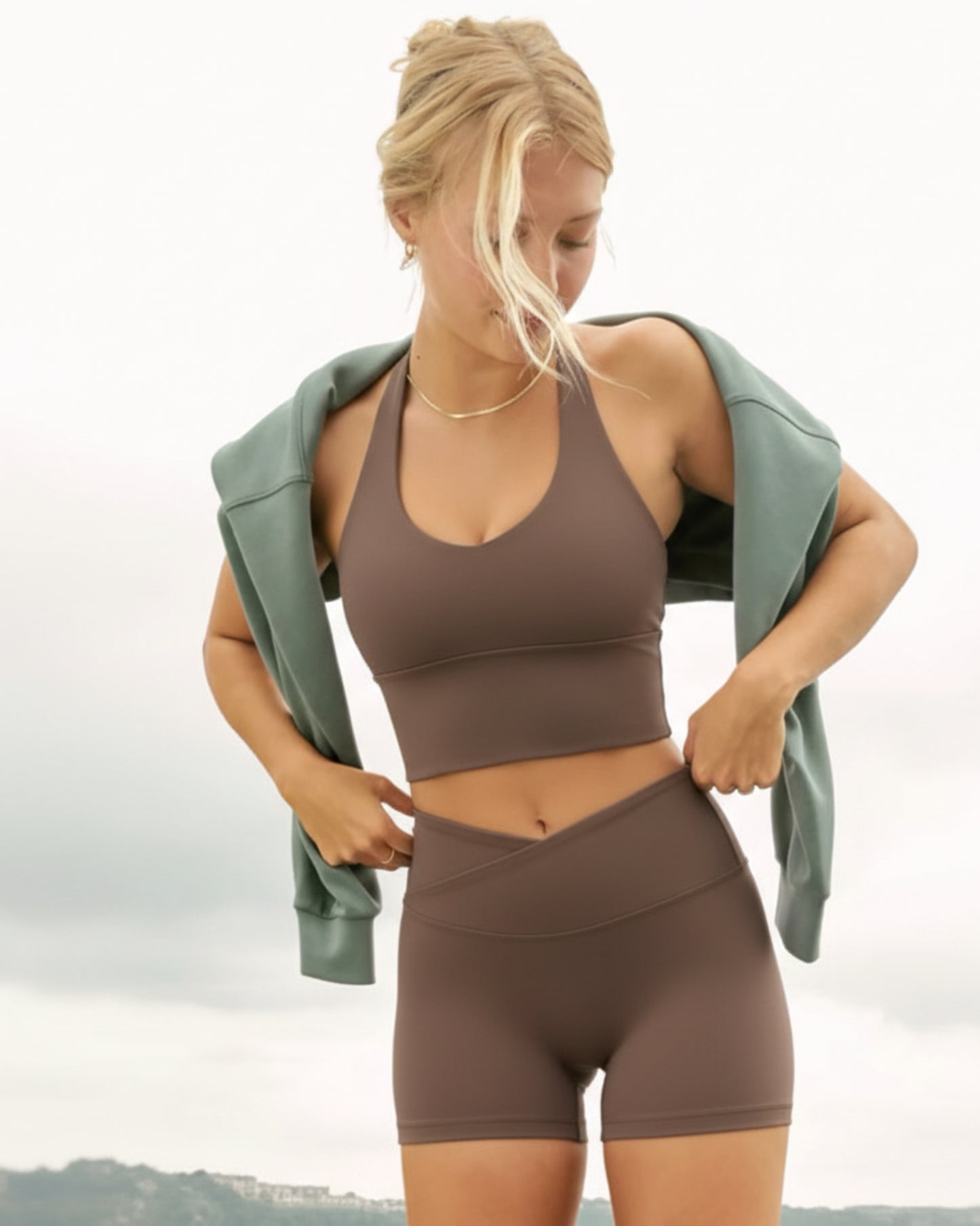 Grace Seamless Biker - Brown