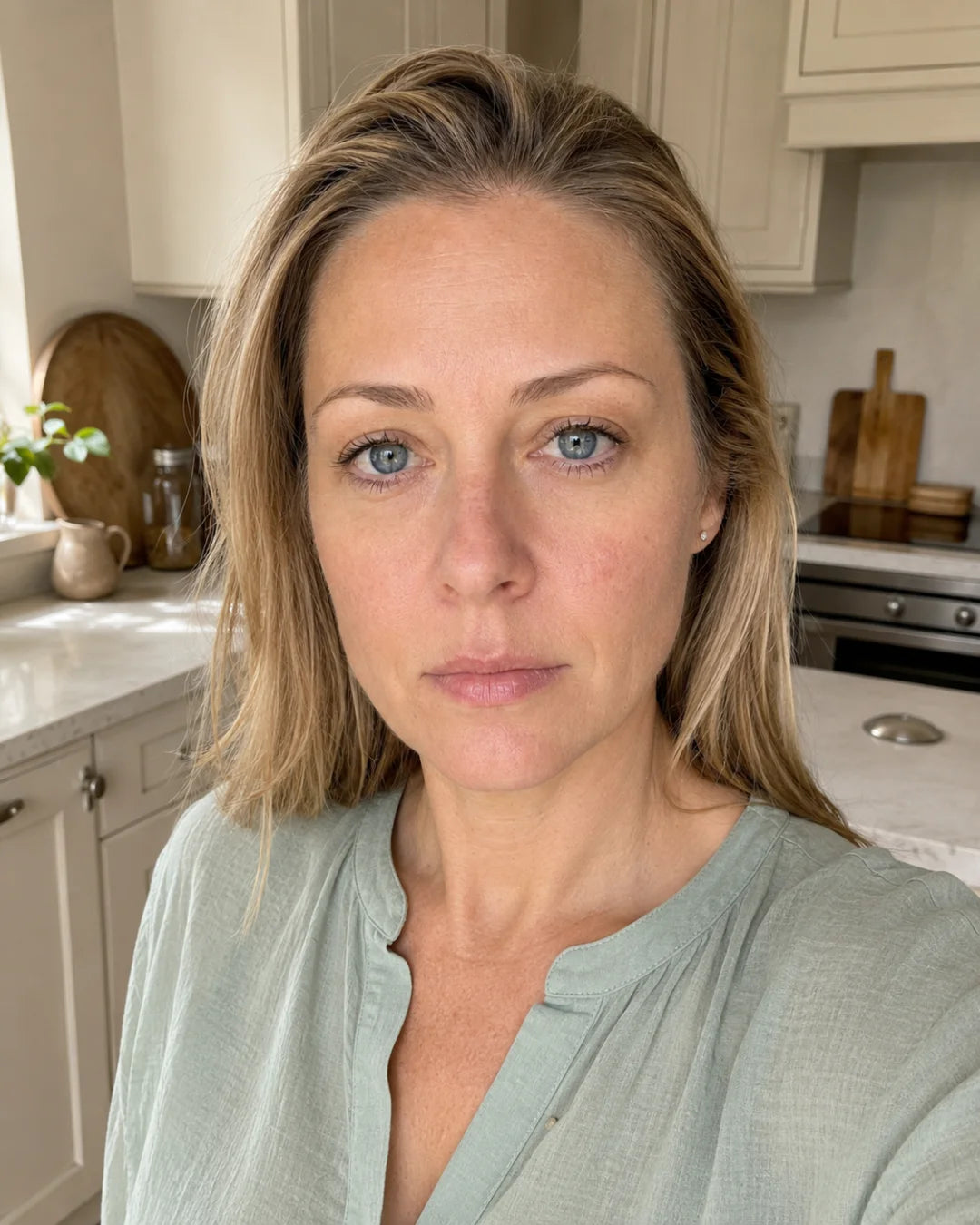 Under-eye area after using Zyren eye cream, participant 1