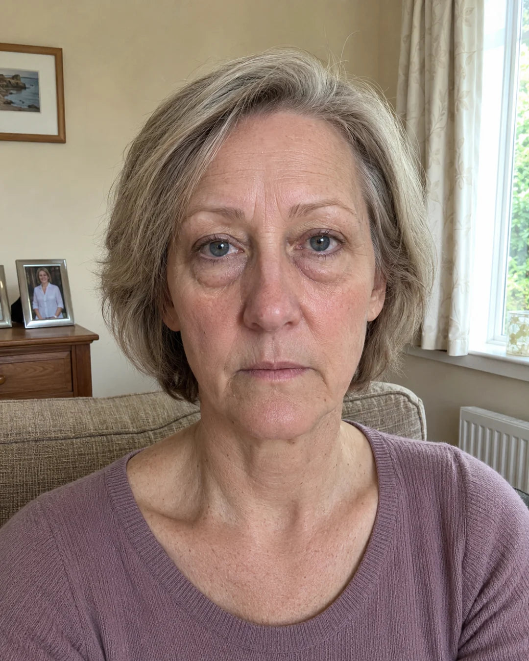 Under-eye bags before using Zyren eye cream, participant 4