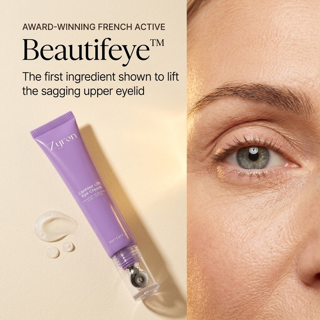 Beautifeye, the first ingredient shown to lift the sagging upper eyelid