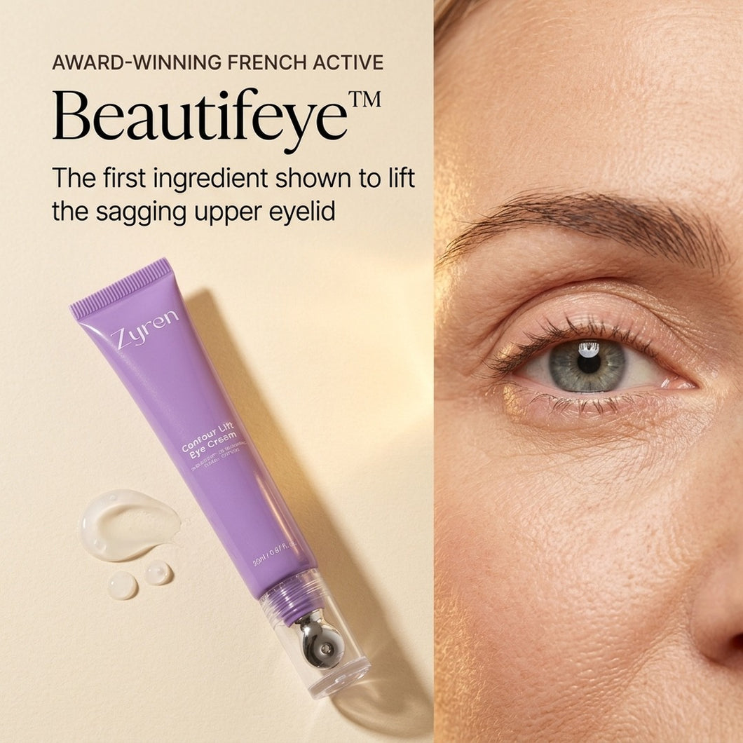 Beautifeye, the first ingredient shown to lift the sagging upper eyelid